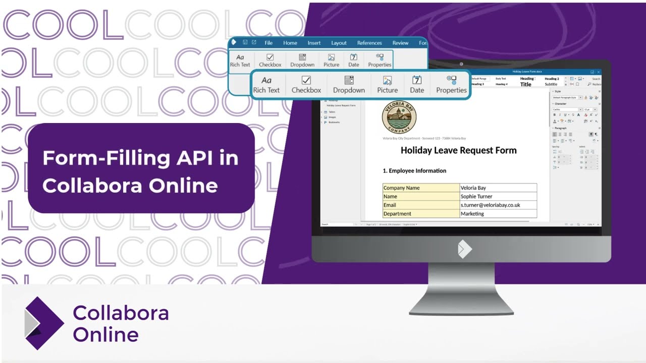 Form-Filling API in Collabora Online #FeatureFriday