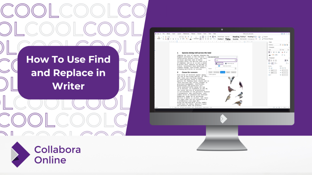 How to Use Find and Replace in Collabora Online Writer