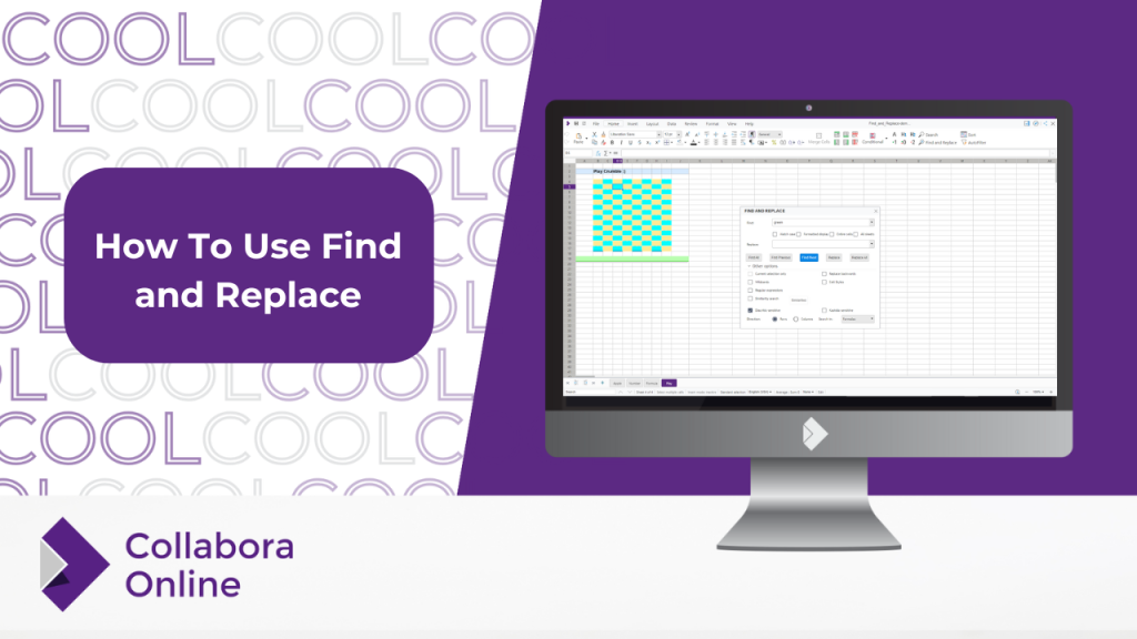 How to use Find and Replace in Collabora Online Calc Spreadsheets