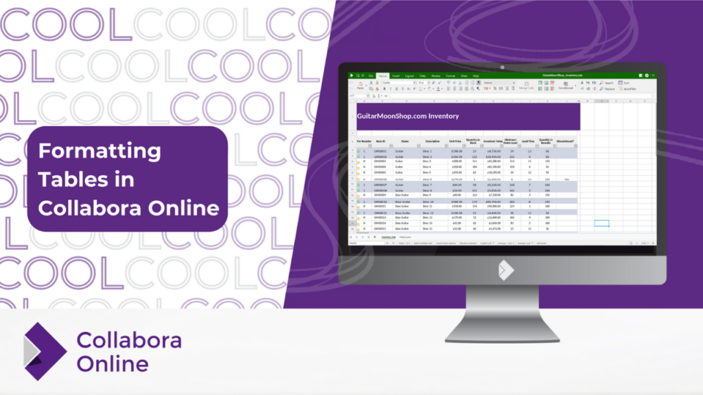 Organise Your Data: Table Formatting in Collabora Online Spreadsheets