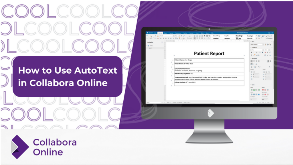 Work Smarter with AutoText in Collabora Online