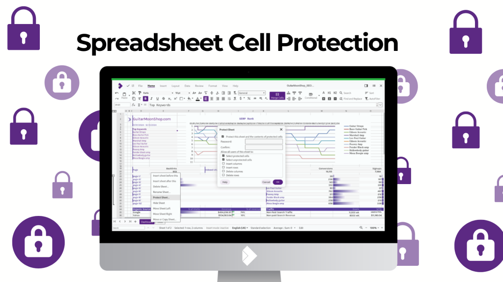 Unlocking Protection with Locked Cells in Collabora Online