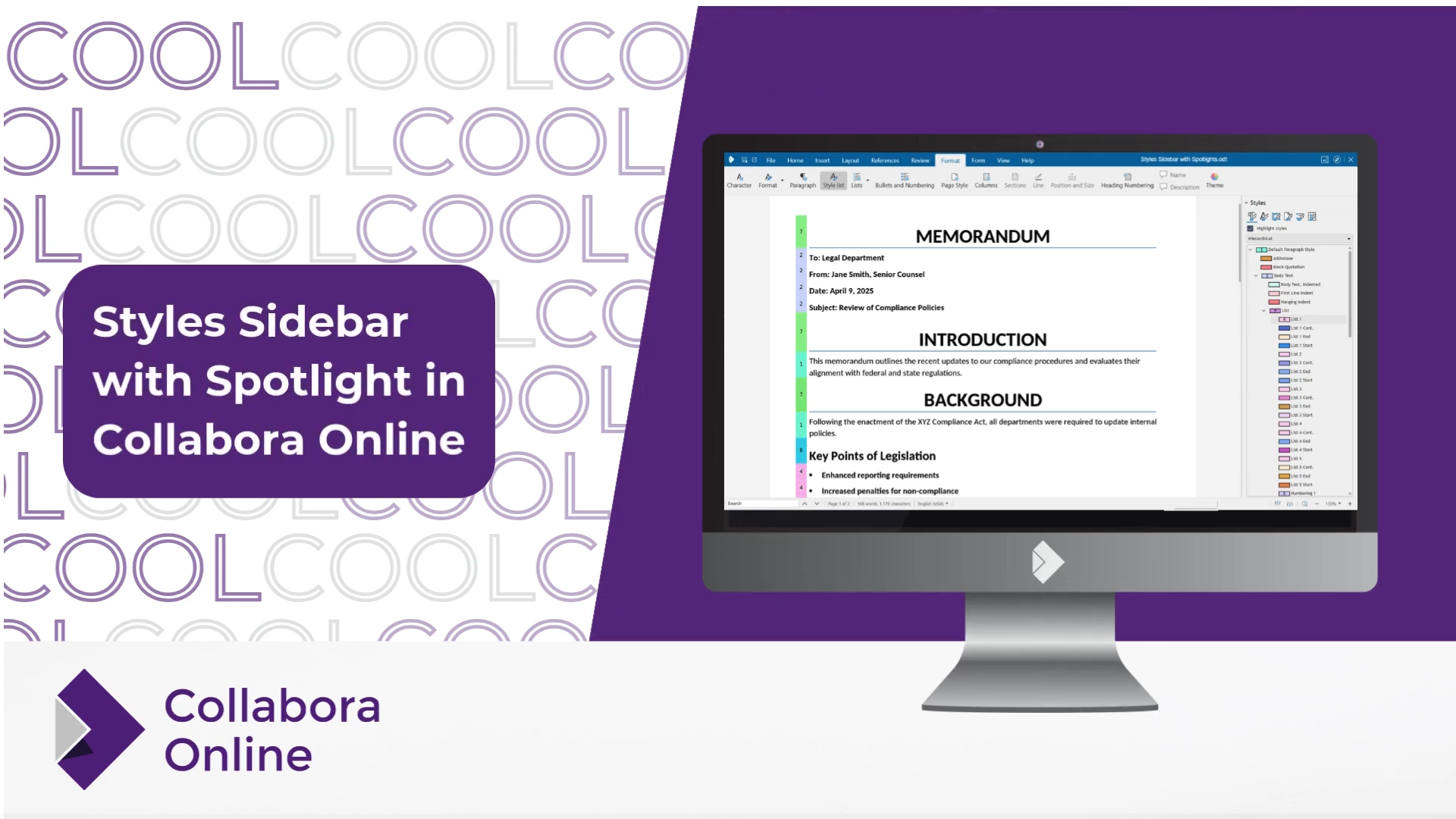 Styles Sidebar with Spotlight in Collabora Online #FeatureFriday